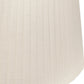 HomeRoots 16" Slanted Oval Paperback Linen Lampshade in White Finish