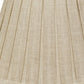 HomeRoots 16" Slanted Paperback Linen Lampshade With Box Pleat in Cream Finish