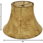 HomeRoots 16" Slanted Softback Lampshade in Antique Parchment Finish