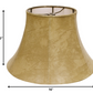 HomeRoots 16" Slanted Softback Parchment Lampshade With Faux Snakeskin Finish