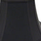 HomeRoots 16" Slanted Square Bell No Slub Lampshade in Black Finish With Bronze Lining
