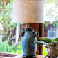 HomeRoots 16" Throwback Drum Linen Lampshade in Dark Wheat Finish