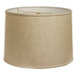 HomeRoots 16" Throwback Drum Linen Lampshade in Dark Wheat Finish