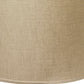 HomeRoots 16" Throwback Drum Linen Lampshade in Dark Wheat Finish