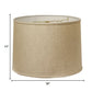 HomeRoots 16" Throwback Drum Linen Lampshade in Dark Wheat Finish