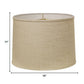 HomeRoots 16" Throwback Drum Linen Lampshade in Light Wheat Finish