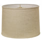 HomeRoots 16" Throwback Drum Linen Lampshade in Light Wheat Finish