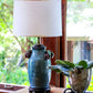 HomeRoots 16" Throwback Drum Linen Lampshade in White Finish