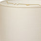 HomeRoots 16" Throwback Drum Linen Lampshade in White Finish
