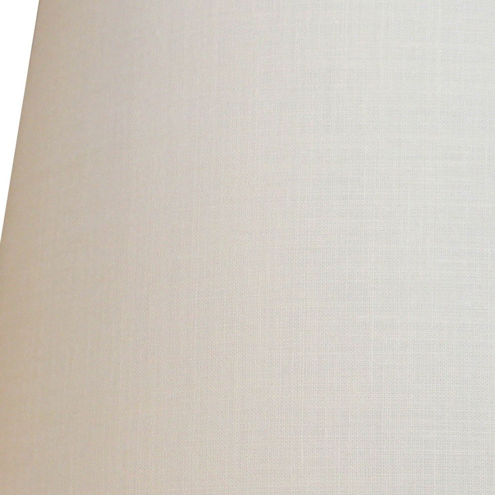 HomeRoots 16" Throwback Drum No Slub Lampshade in Ivory Finish