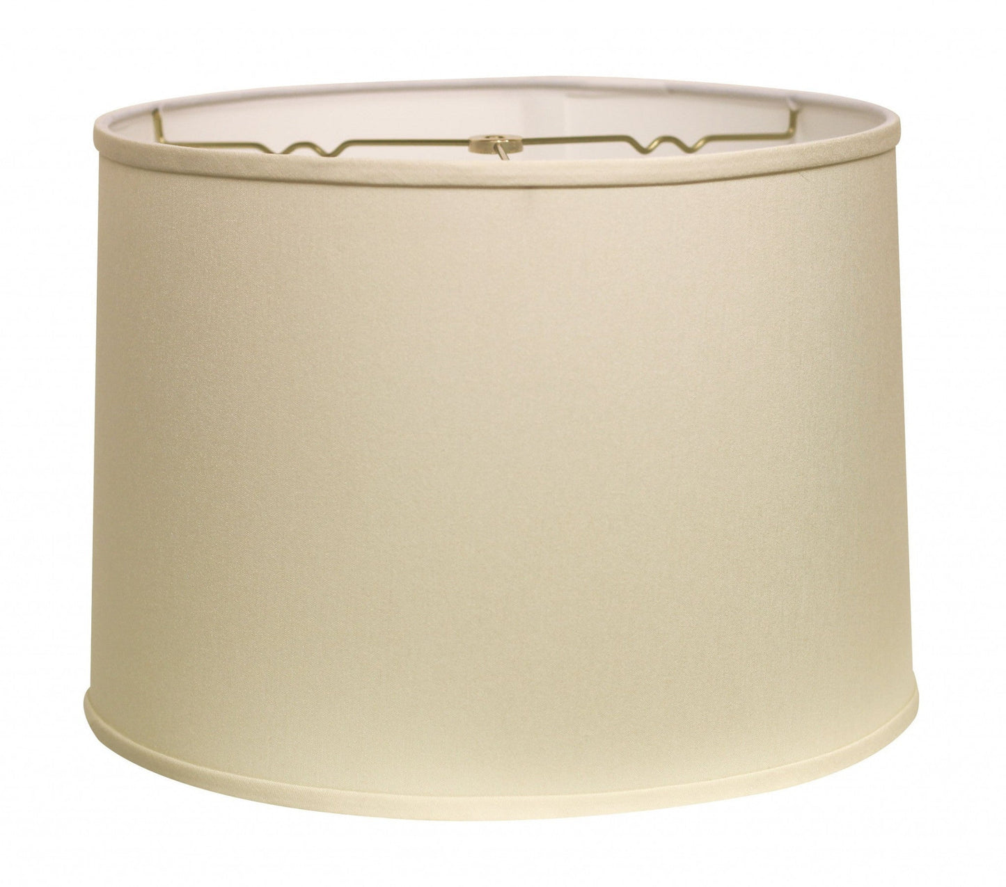 HomeRoots 16" Throwback Drum No Slub Lampshade in White Finish