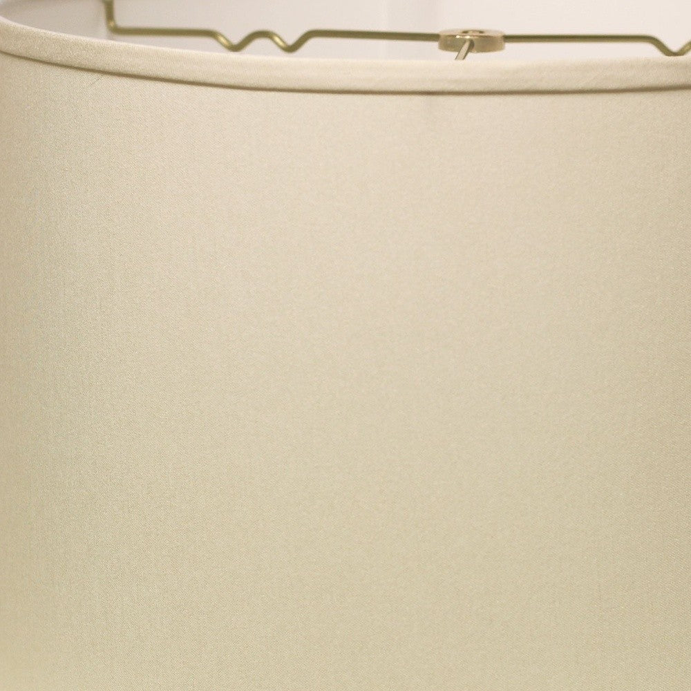 HomeRoots 16" Throwback Drum No Slub Lampshade in White Finish
