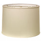 HomeRoots 16" Throwback Drum No Slub Lampshade in White Finish