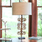 HomeRoots 16" Throwback Oval Linen Lampshade in Light Wheat Finish