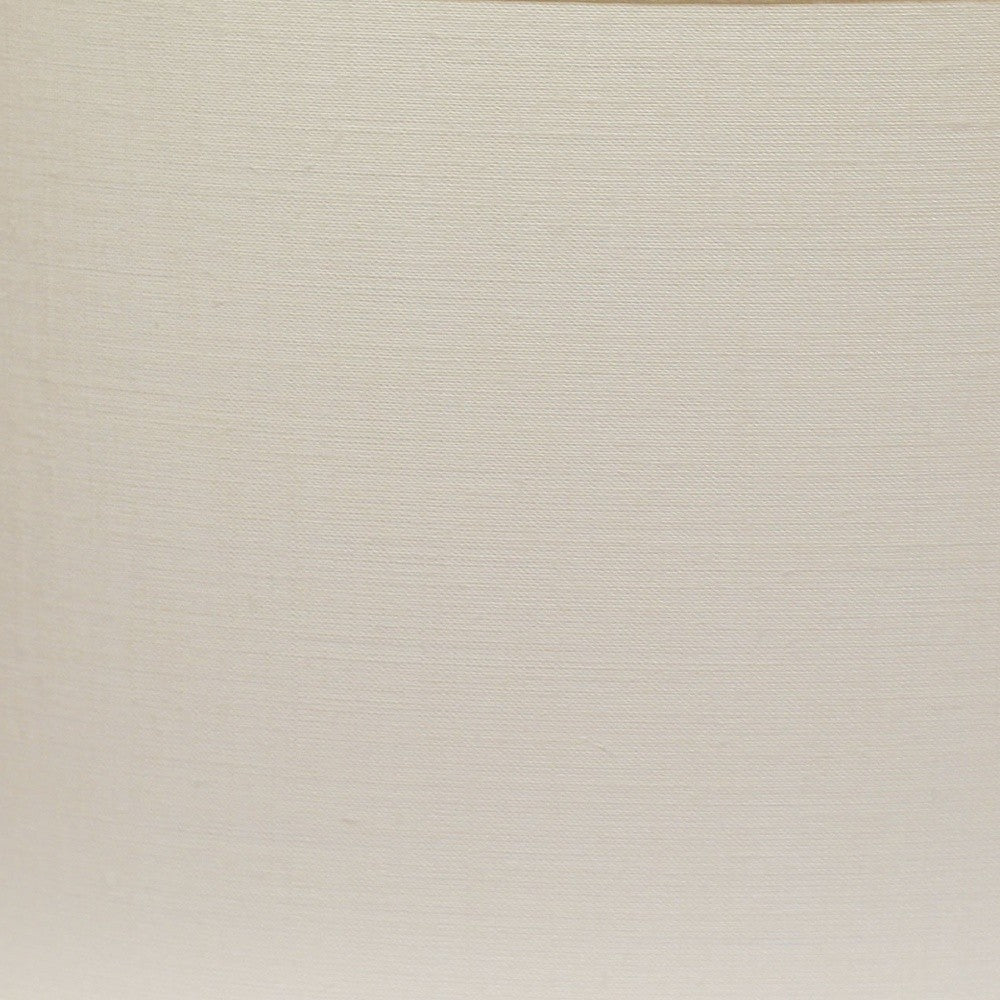 HomeRoots 16" Throwback Oval Linen Lampshade in White Finish