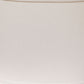 HomeRoots 16" Throwback Oval No Slub Lampshade in White Finish