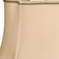 HomeRoots 16" Vintage Premium Oblong Shantung Lampshade With Gold Finish