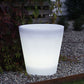 HomeRoots 16" x 15" x 15" Multi PE Plastic Round LED Planter