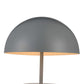HomeRoots 16" x 16" x 16" Aluminum Table Lamp in Grey Finish