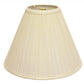 HomeRoots 17" Deep Cone Slanted Broadcloth Lampshade in Ivory Finish