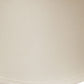 HomeRoots 17" Drum Trimmed Linen Lampshade in Snow Finish