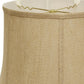 HomeRoots 17" Golden Fiber Throwback Drum Burlap Lampshade