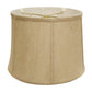 HomeRoots 17" Golden Fiber Throwback Drum Burlap Lampshade