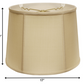 HomeRoots 17" Inherent Throwback Drum Pongee Silk Lampshade