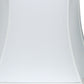 HomeRoots 17" Inverted Rectangle Shantung Lampshade in Snow Finish