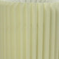 HomeRoots 17" Metal Bedside Table Lamp With Drum Shade in Off-White Finish