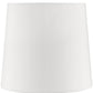 HomeRoots 17" Modern Table Lamp With Touch Switch in Powder White Finish