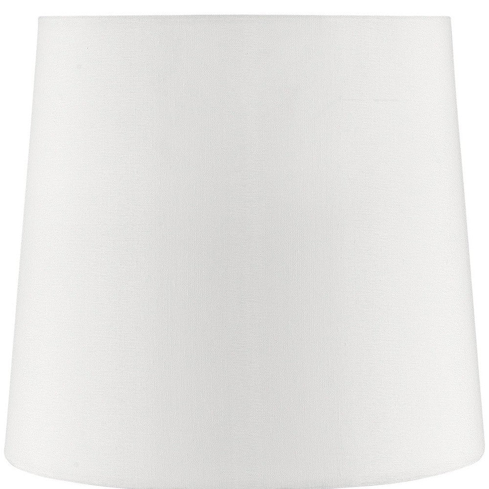 HomeRoots 17" Modern Table Lamp With Touch Switch in Powder White Finish