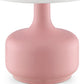 HomeRoots 17" Modern Table Lamp With Touch Switch in Soft Pink Finish