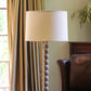 HomeRoots 17" Parchment Throwback Drum Linen Lampshade in Beige Finish