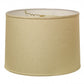 HomeRoots 17" Parchment Throwback Drum Linen Lampshade in Beige Finish
