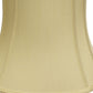 HomeRoots 17" Reversed Oval Monay Shantung Lampshade in Antique White Finish
