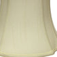 HomeRoots 17" Reversed Oval Monay Shantung Lampshade in Ivory Finish