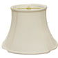 HomeRoots 17" Reversed Oval Monay Shantung Lampshade in White Finish