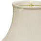 HomeRoots 17" Reversed Oval Monay Shantung Lampshade in White Finish