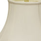 HomeRoots 17" Reversed Oval Monay Shantung Lampshade in White Finish