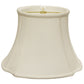HomeRoots 17" Reversed Oval Monay Shantung Lampshade in White Finish