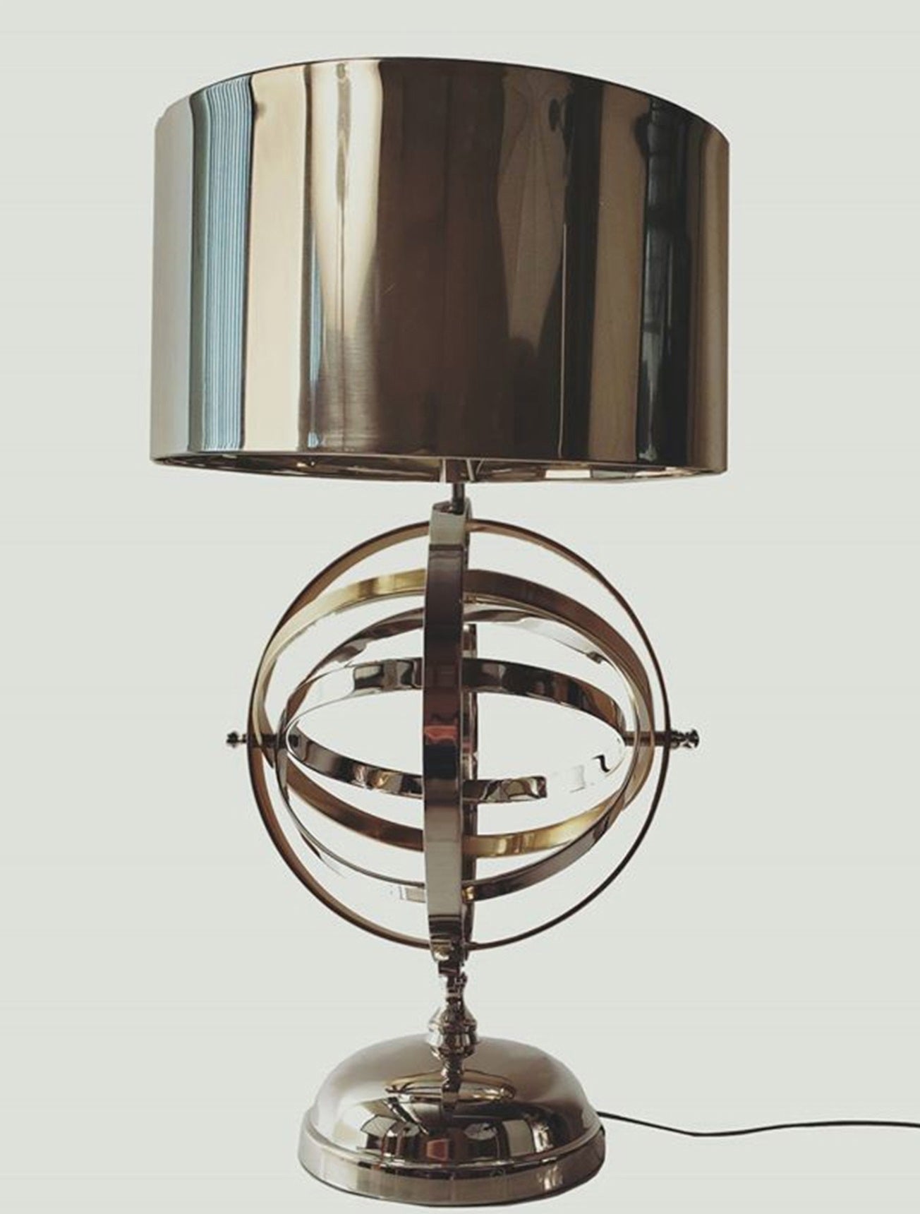 HomeRoots 17" Standard Table Lamp in Bronze Metal Finish