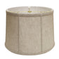 HomeRoots 17" Throwback Drum Linen Lampshade in Cream Finish