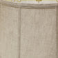 HomeRoots 17" Throwback Drum Linen Lampshade in Cream Finish