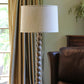 HomeRoots 17" Throwback Drum Linen Lampshade in Light Wheat Finish