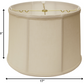 HomeRoots 17" Throwback Drum Linen Lampshade in Off White Finish