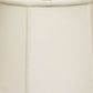 HomeRoots 17" Throwback Drum Linen Lampshade in White Finish