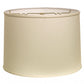 HomeRoots 17" Throwback Drum No Slub Lampshade in Ivory Finish