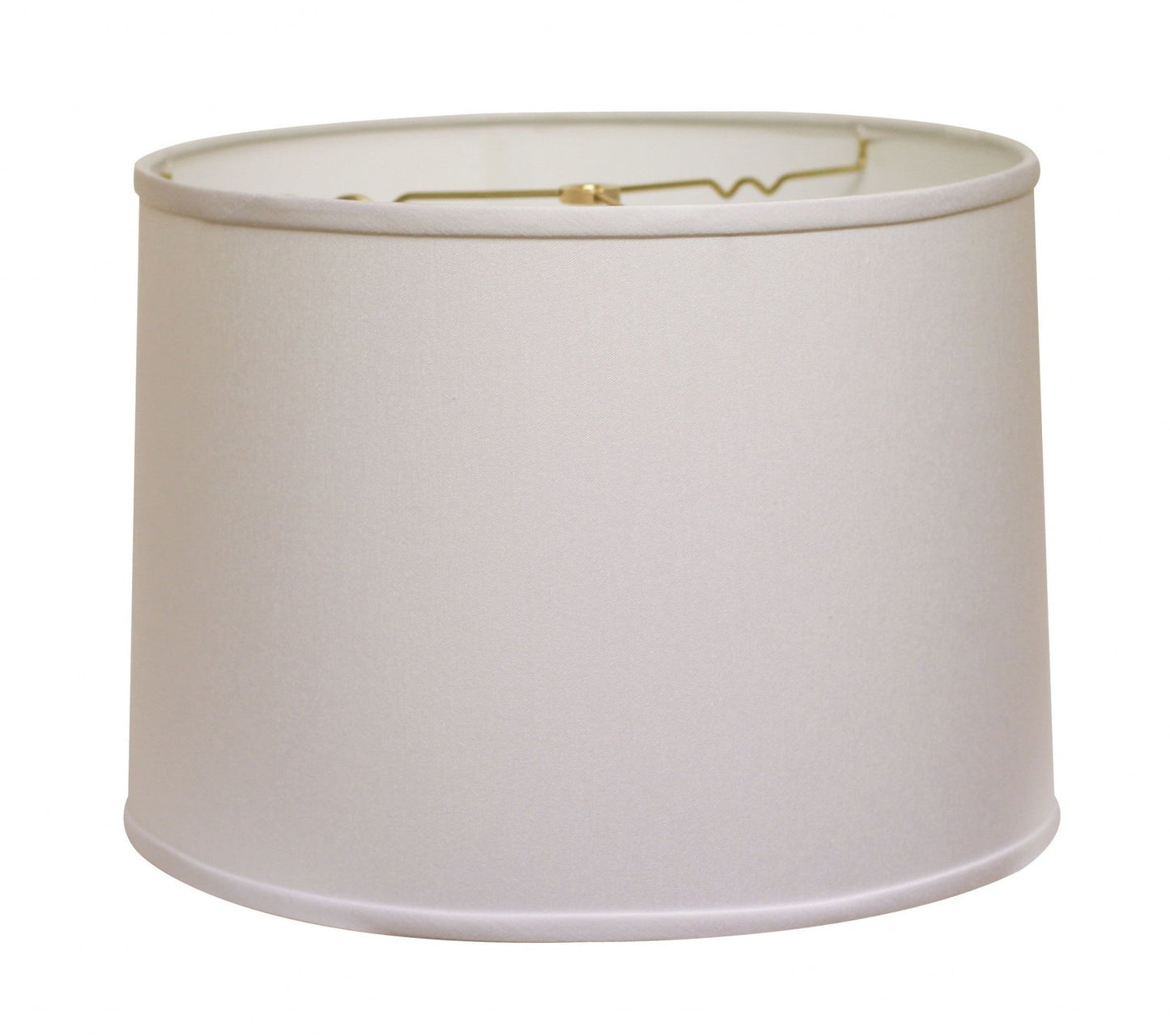 HomeRoots 17" Throwback Drum No Slub Lampshade in White Finish
