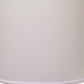 HomeRoots 17" Throwback Drum No Slub Lampshade in White Finish